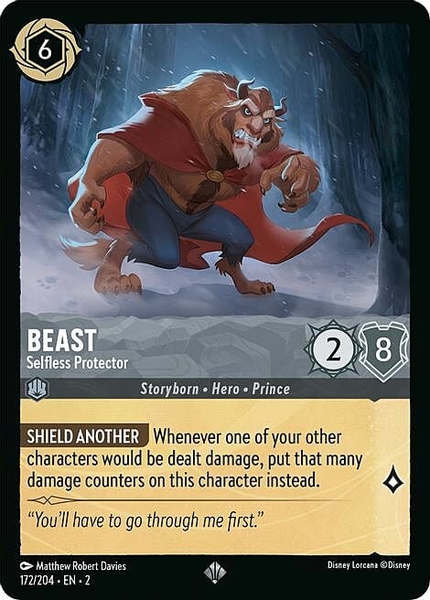 Beast - Selfless Protector (Super Rare) - Rise of the Floodborn 172/204 - Disney Locarcana